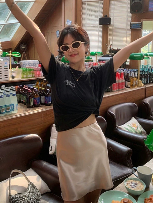 Satin Short Mini Skirts